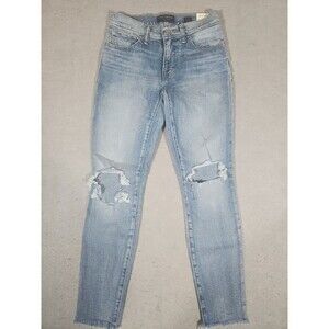Lucky Brand AVA Mid Rise Skinny Ankle Jeans Womens Size 2/26 New Distressed NWT